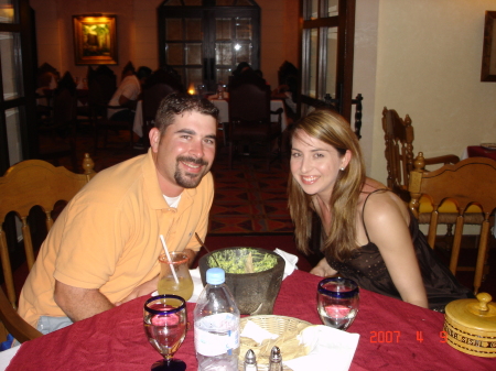 My wife Sarah and I on vacation in Cancun