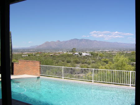 The view of Tucson from our house