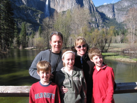 Brown family at Yosemite
