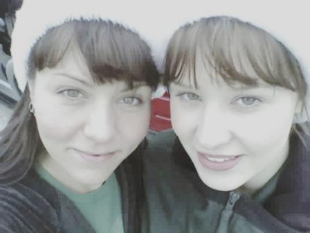 Me and my sister, Scarlet  (before the Christmas parade)