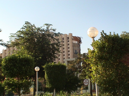 What's left of the Taba Hilton