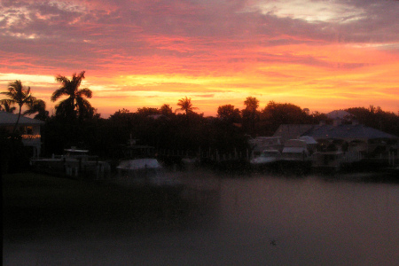 Sunrise over Sanibel Marina