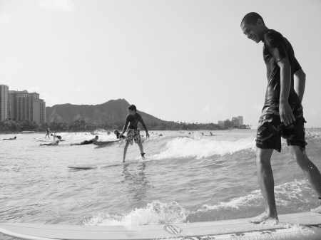 Dan Surfing in Oahu