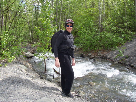 Preparing to climb a glacier