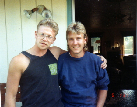 me and bill libbrecht. the mullet years '89 or 90