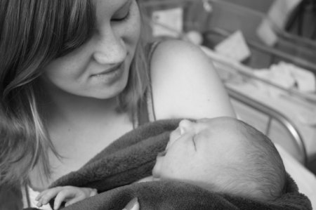 Sherri with her daughter, Lily, my grand