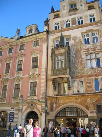 My wife and I in Prague, Czech Republic