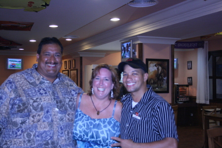 Tony, Teri & Carlos our bartender, sports bar Riu Palace