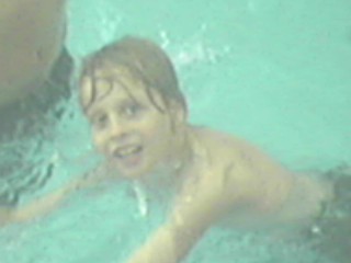 Christopher swimming