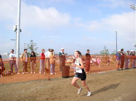 My daughter, (17) first place cross country