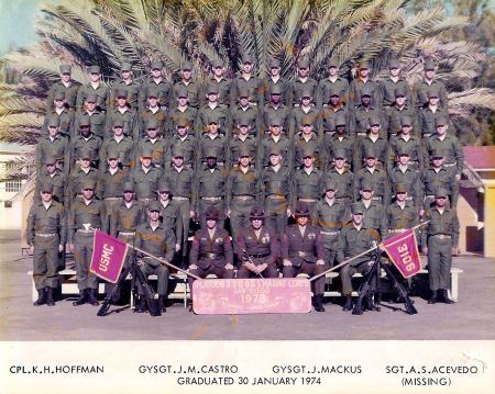 PLATOON 3106 MCRD SAN DIEGO OCT'73-JAN'74