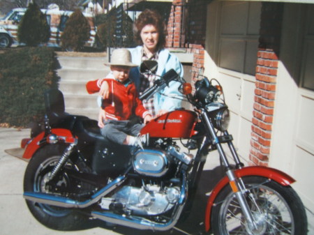 JAMES ON THE HARLEY