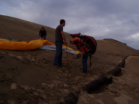 Laying out two thirds of the way up.