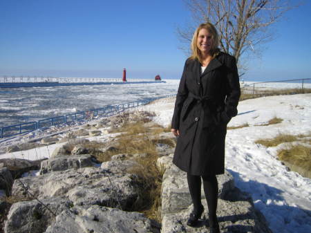 Lake MI in the Winter