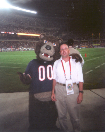 David Miley & Staley Da Bear at Soldier Field in 2004