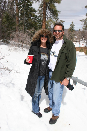 Cort & I in our back yard in Big Bear 2006