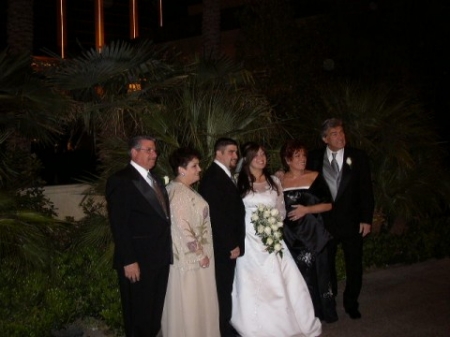 Us with parents at our wedding