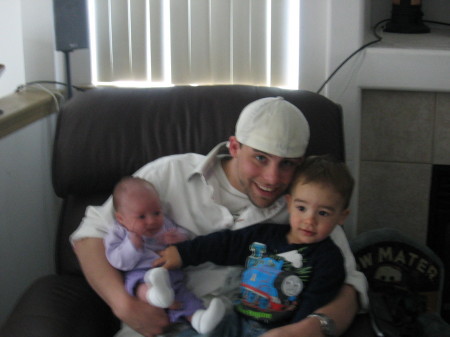 Sean (son 28) and Madi and Tator tot