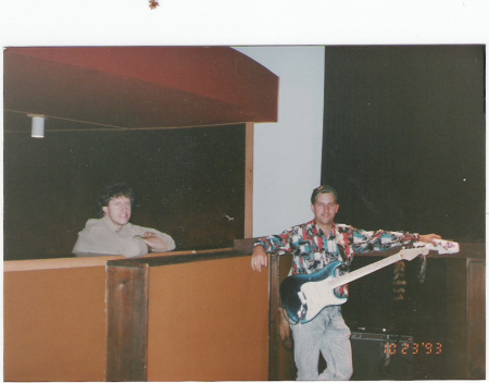 In the studio in Baltimore 1994