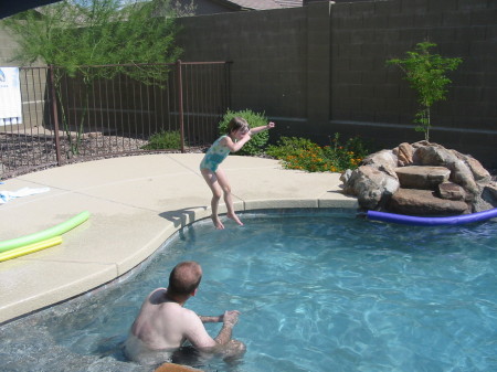 Brittney Jumps In The New Pool!