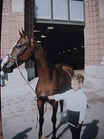 Mikayla (9 years old) with her horse "Rocky"
