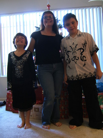 me and kids at winter solstice 2005