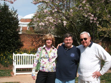 Springtime in the gardens at UVa