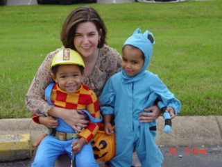 My wife and sons, pre Sam