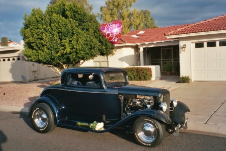 My 1932 chopped Ford Coupe. Corvette engion and many extras.