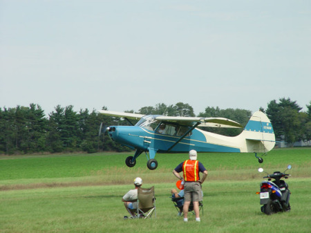 Parking airplanes at Brodhead WI.