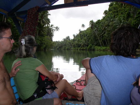 Boat ride on the Loboc River