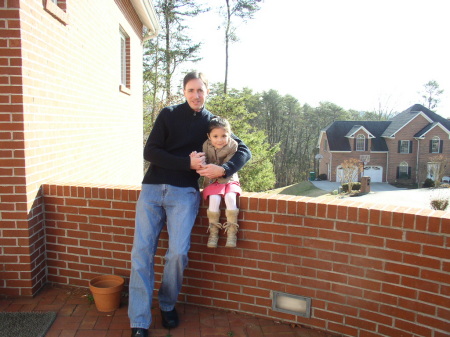 Me & my daughter, Juliana on the front porch.