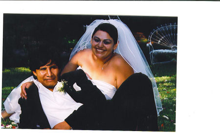 PICTURE OF US ON OUR WEDDING DAY