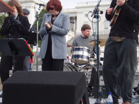 Playing music in front of the US Capitol Building