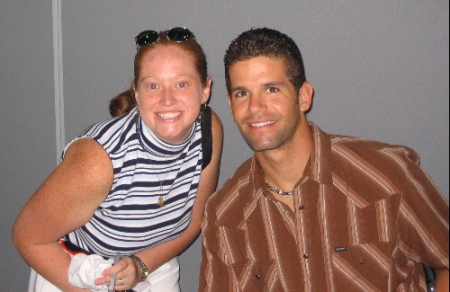 Me and Orioles catcher Javy Lopez