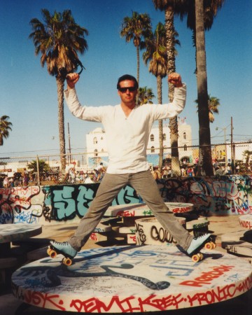 Mick skating in Venice Beach