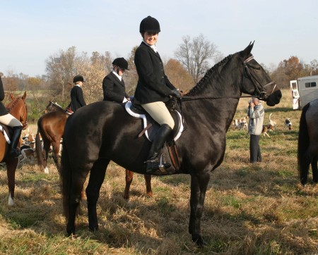 Foxhunting on my mare, 2004