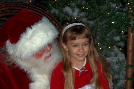 Lauren and Santa 2004