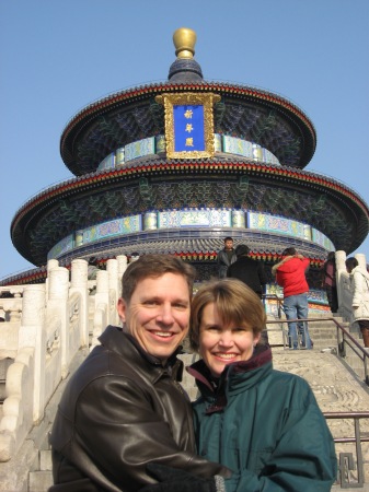 Me with Ann at Beijing's Temple of Heaven