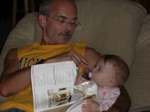 My Husband Chris and my Grand-Daughter