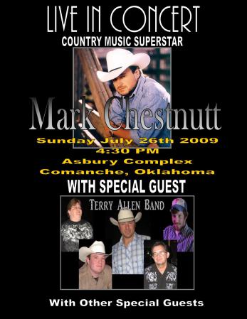 MArk Chestnutt concert poster