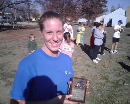 Tana ran the 5K Turkey Trot