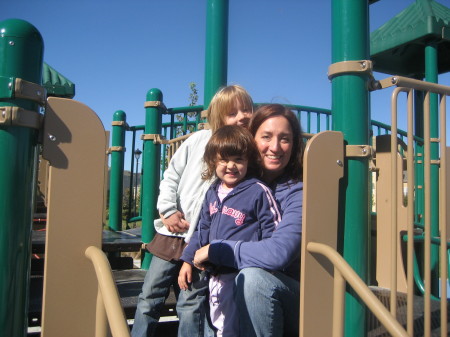 Emily (6), Megan (3) and me 10/07