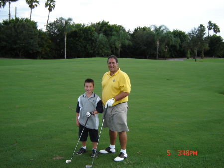 Cousin John Brignolo with his son Parker, 2005