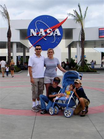 The family & I at KSC Visitor Center