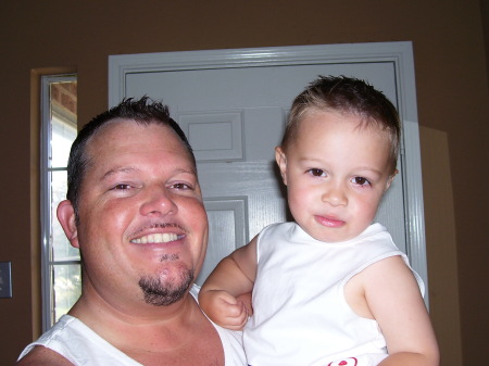 Me and my boy, Barrett, June 2006.