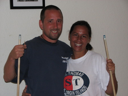 Our 1st son, Jimmy (30) with girlfriend, Tracy