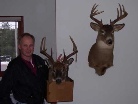 My hubby and his prized deer
