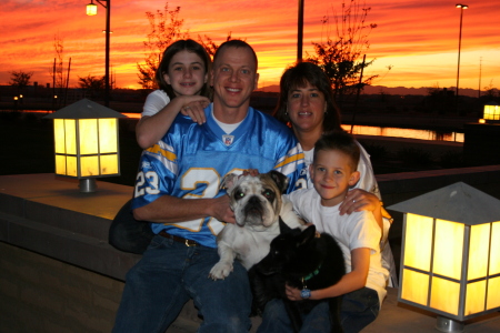 Real AZ sunset!! Not a backdrop!!!