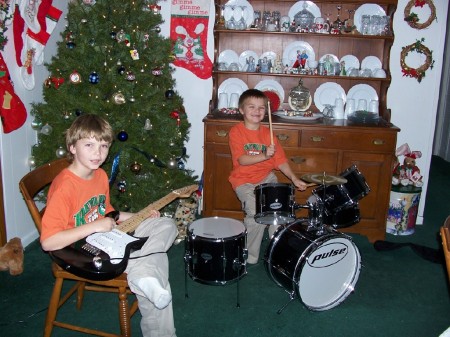 MY BOYS TRE' (12 YRS OLD; ON LEFT) & HUNTER (11 YRS OLD; ON RIGHT) AT CHRISTMAS